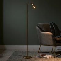 Endon 99774 Dedicated Reader LED Floor Spot Light, warm brass