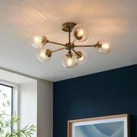 Endon 103171 Allegra 6 Light, antique brass