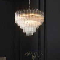 Ceiling Light Silver Toulouse 12 Polished Nickel Endon 104090