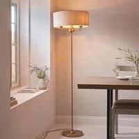 Endon 110724 Highclere 3 Floor Light, vintage brass, natural