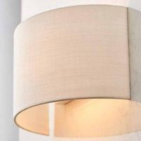 Endon 70334 Obi Modern Contemporary Decorative White Wall Light Glass, Fabric, Metal IP20 220-240V