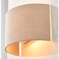 Endon 70335 Obi Modern Contemporary Decorative Linen Wall Light Glass, Fabric, Metal IP20 220-240V