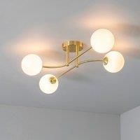 LED Ceiling Light witth 4 Glass Shades  Otto