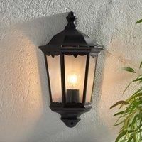 Modern Style Burford 1Lt Outdoor Wall Light IP44 60W - Matt Black - 76547