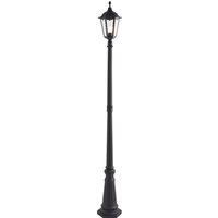 Burford Lamp Post Lighting IP44 60W Floor Matt Black for Garden - 76551