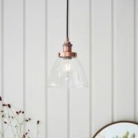 Endon Lighting Hansen 1lt Pendant (Antique Brass) 77272