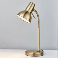 Amalfi Reading Task Table Lamp USB 7W SW - Antique Brass Finish