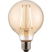 Vogue 2 Watt ES LED Amber Filament Large Globe Bulb Amber