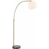Crossland Grove Ottomy Floor Lamp Black Marble