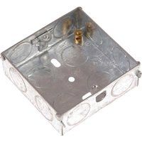 SMJ Single Socket Metal Back Box 25mm