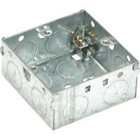 SMJ Single Socket Metal Back Box 35mm