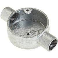 Deta Metal Through Box 20mm Galvanised