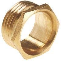 5 off 20mm Short Brass Male Bush  - For Conduit