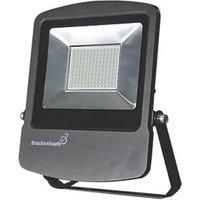 Brackenheath Rex Outdoor LED Industrial Floodlight With Photocell Black 100W 9000lm (722FJ)