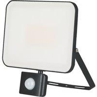 Brackenheath iSpot Frameless II Indoor & Outdoor LED Floodlight With PIR Sensor Black 50W 5500lm (265TW)