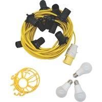 Briticent SEFLLEDES 22m LED Festoon Lighting Chain E27 GLS 80W 680lm (217YX)