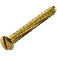 Wickes Electrical Brass Screws - 30mm Pack of 4