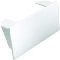 Wickes Maxi Trunking End Cap - White 100 x 50mm Pack of 2
