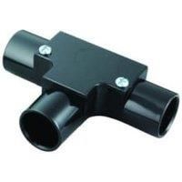 Wickes Trunking Inspection Tee  Black 25mm