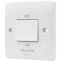 Vimark 10A 1-Gang 3-Pole Fan Isolator Switch White with White Inserts (382PV)