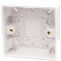 Vimark Pro 1-Gang Surface Pattress White Back Box 25mm (239PV)