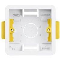 Vimark 1 Gang Dry Lining Box Single - 35mm