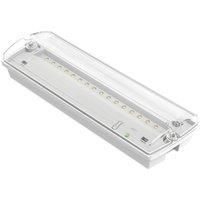 Brackenheath Outdoor Maintained Emergency Rectangular LED Bulkheads White 3W 150lm (804YX)