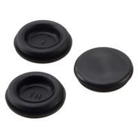 Tower Closed Quick Fit Grommet 25mm (100 Pack) in Black Rubber