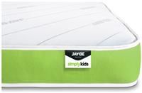 JAY-BE Simply Kids Anti-Allergy Foam Free Sprung Mattress, Steel Spring with Hypoallergenic Airflow Fibre, White/Green, Single