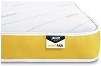 JAY-BE Simply Kids Anti-Allergy Pocket Sprung Mattress, Steel Spring with Hypoallergenic Airflow Fibre, White/Yellow, Single