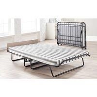 JAY-BE New Supreme Folding Bed with Airflow Mattress and Automatic Folding Legs, Black, Single