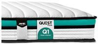 Jay-Be Quest Q1 Endless Comfort Deep e-Spring Mattress, 100% Foam Free, White, Single