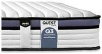 Jay-Be Quest Q3 Epic Comfort Deep Micro e-Pocket Mattress, 100% Foam Free, White, Single