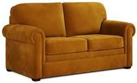 Jay-Be Heritage Sofa Bed With E-pocket Mattress - Two Seater - Luxe Velvet Saffron