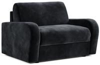 Jay-Be Deco Snuggler Sofa Bed With E-sprung Mattress - Luxe Velvet Charcoal