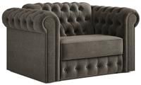 Jay-Be Chesterfield Fabric Cuddle Sofa Bed - Pewter