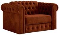 Jay-Be Chesterfield Polyester Sofa Bed - Orange