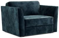Jay-Be Elegance Velvet Chair Sofa Bed - Ink Blue