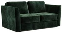 Jay-Be Elegance Velvet 2 Seater Sofa Bed - Dark Green