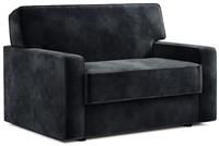 Jay-Be Linea Velvet Cuddle Sofa Bed - Charcoal