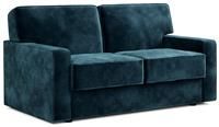 Jay-Be Linea Velvet 2 Seater Sofa Bed - Ink Blue