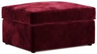 Jay-Be Velvet Footstool Sofa Bed - Burgundy
