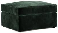 Jay-Be Velvet Footstool Sofa Bed - Dark Green