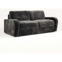 Jay-Be Deco Sofa Bed With E-sprung Mattress - Three Seater - Luxe Velvet Steel