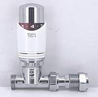 Salus Drayton Thermostatic Radiator Valve TRV4 15MM Straight, Chrome