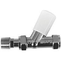 Drayton White Straight Lockshield 15mm x 1/2" (9505R)