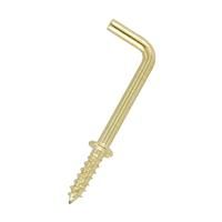 Unbranded Square Cup Hook 25mm (10 Pack) Brass