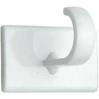 Wickes Small Self Adhesive Cup Hook - White Pack of 4