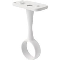 Hiatt Wardrobe Rail 19mm Centre Bracket (5 Pack) in White Zinc