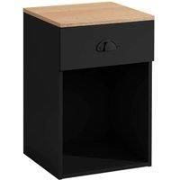 Black Bedroom Furniture Range Bedside Cabinet Chest of Drawers Wardrobe